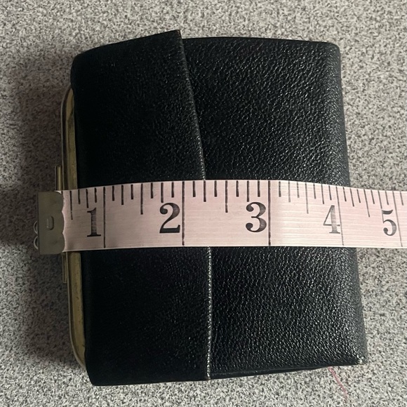 Vintage Black English Morocco Leather Change/Coin Wallet - Picture 12 of 13